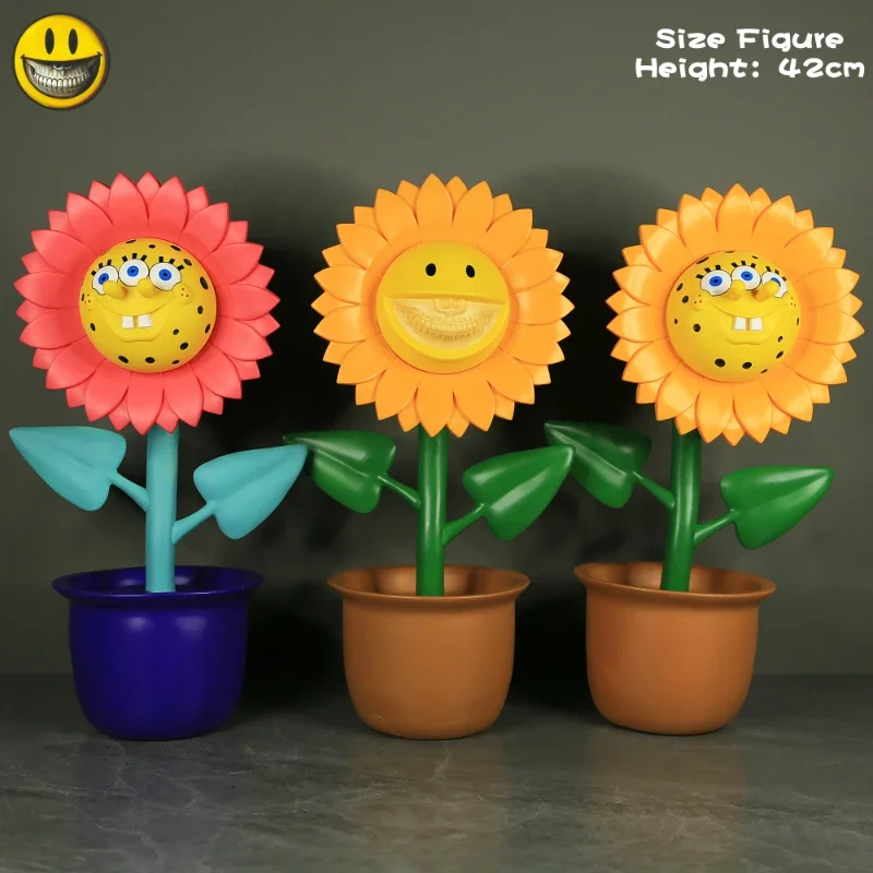 Sunflower Flowerpot Decoration Trendy Ornaments, Sunflower Potted Ornaments, Street Works of American Artists, Home Ornaments