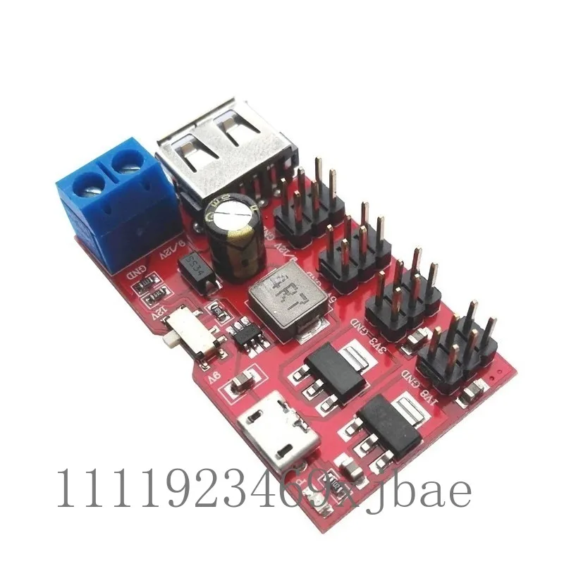 Micro USB DC‑DC Boost Voltage Module, USB On‑Off Control Power Board 5V Input Multiple Fixed Output