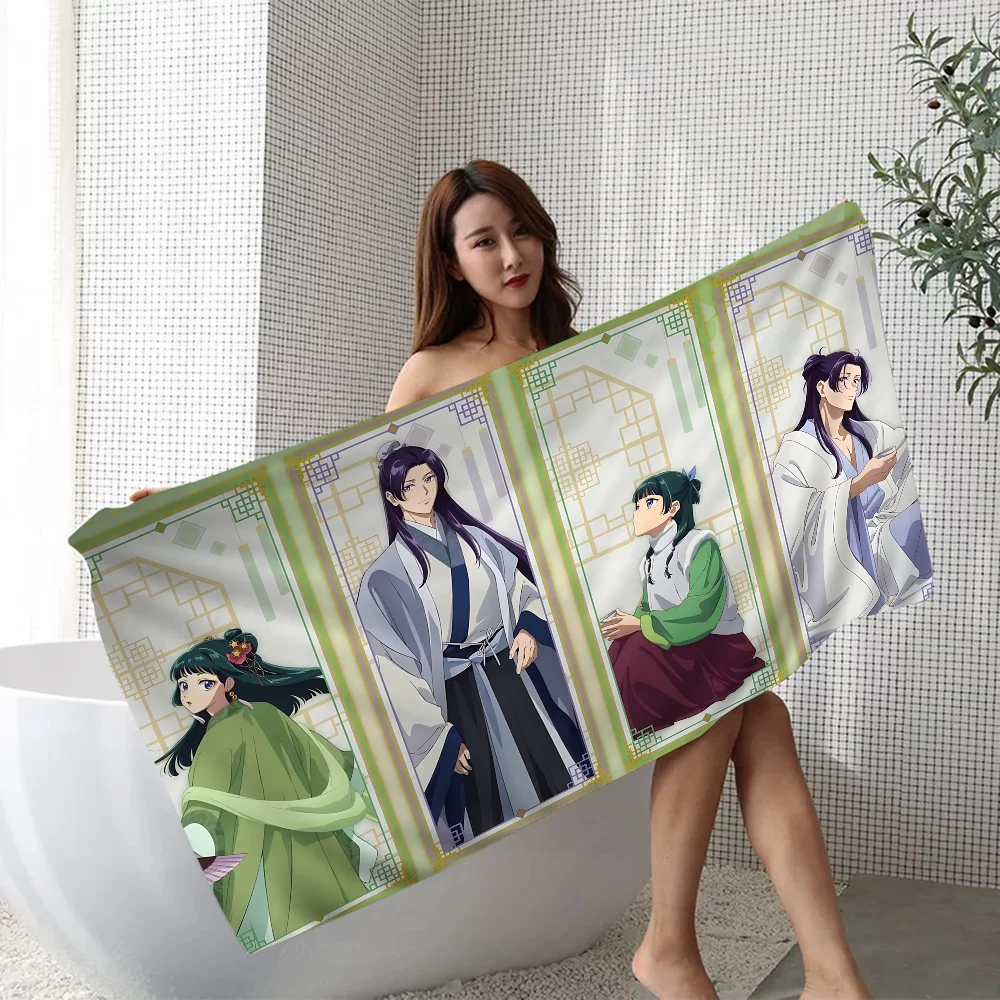 

Popular Animation The Apothecary Diaries Beach Towel Cartoon Cute Summer Kids Large Bath Pool Beach Towel Microfiber Absorbent
