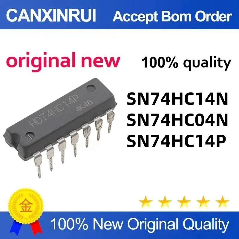 (20piezas)74HC04 HD74HC14P SN74HC04N DIP14 SN74HC14N original available in stock, can be ordered directly.