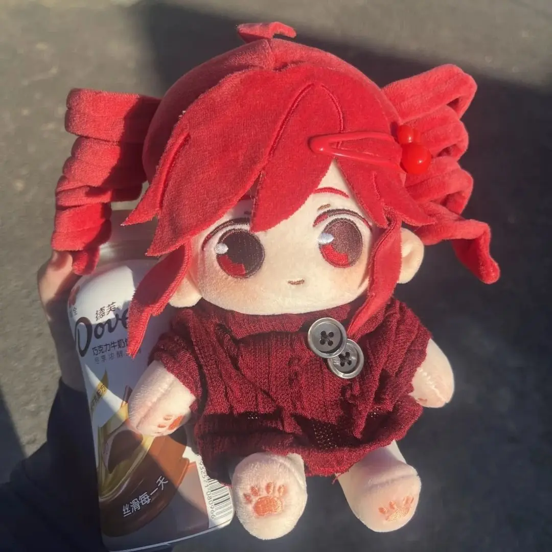 

Stuffed 20cm Anime New UTAU Virtual Singer Kasane Teto Cotton Doll Fanmade Cute Dress-Up Plush Toy Birthday Gifts for Children