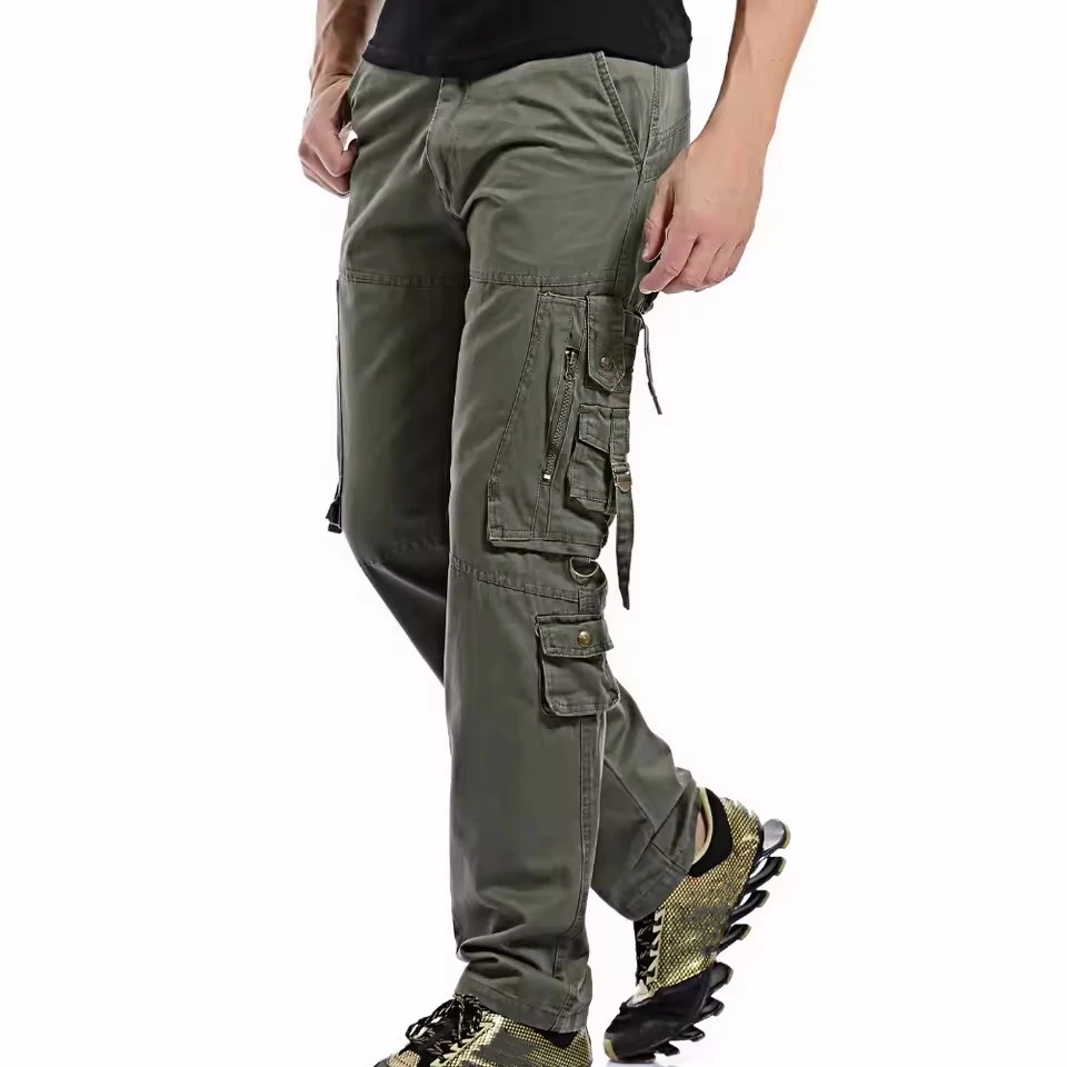 Men Cargo Pants Men Multi-Pocket Overall Male Combat Cotton Trousers Army Casual Joggers Pants Size 42 Drop Shipping