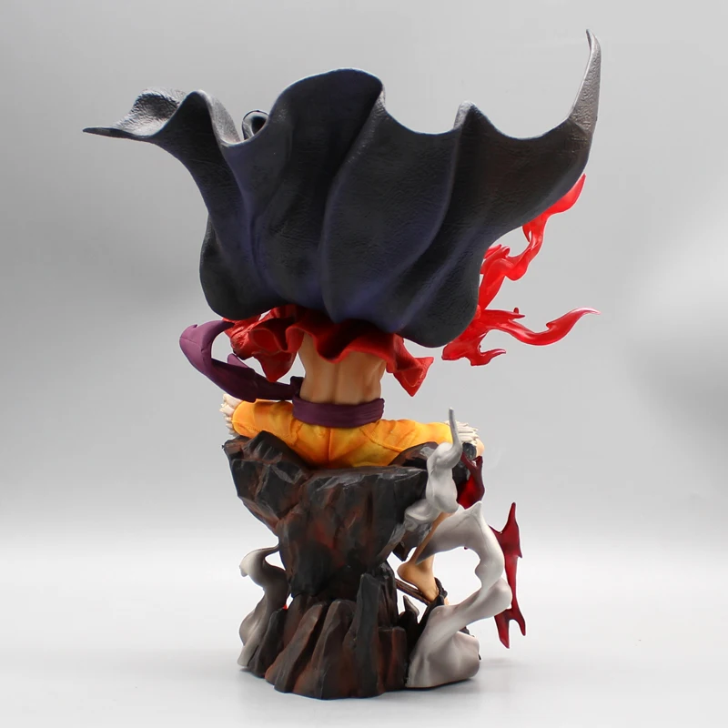 หุ่นฟิกเกอร์อนิเมะหนึ่งชิ้น26ซม. รูปลิง D ลูฟี่โมเดลพีวีซีสำหรับสะสมรูปปั้นนั่งของเล่นของขวัญสำหรับเด็กตกแต่ง