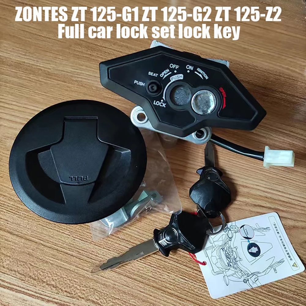 

Original Accessories Electric Door lock Fuel Tank Switch Full Car lock Sleeve lock key FOR ZONTES ZT125-G1 ZT125-G2 ZT125-Z2