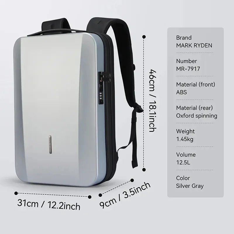 Mark Ryden ABS Anti-theft Outdoor Customised Laptop Bags Password Lock  Travel Cycling motorcycle bags