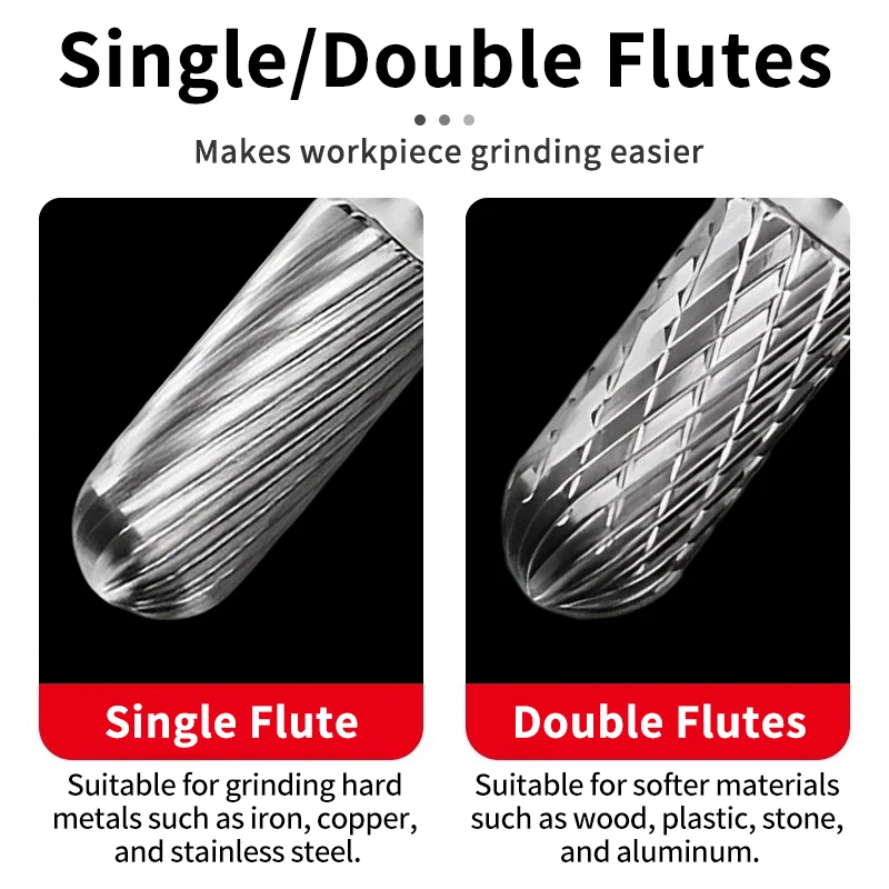 

Tungsten carbide C-type rotary file milling cutter metal grinding head file electric grinding tool polishing reaming