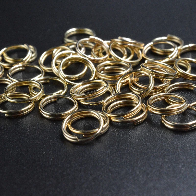 50-200pcs 4 5 6 8 10 12 mm Open Jump Rings Double Loops Split Rings Connectors For Diy Jewelry Making Findings Accessories