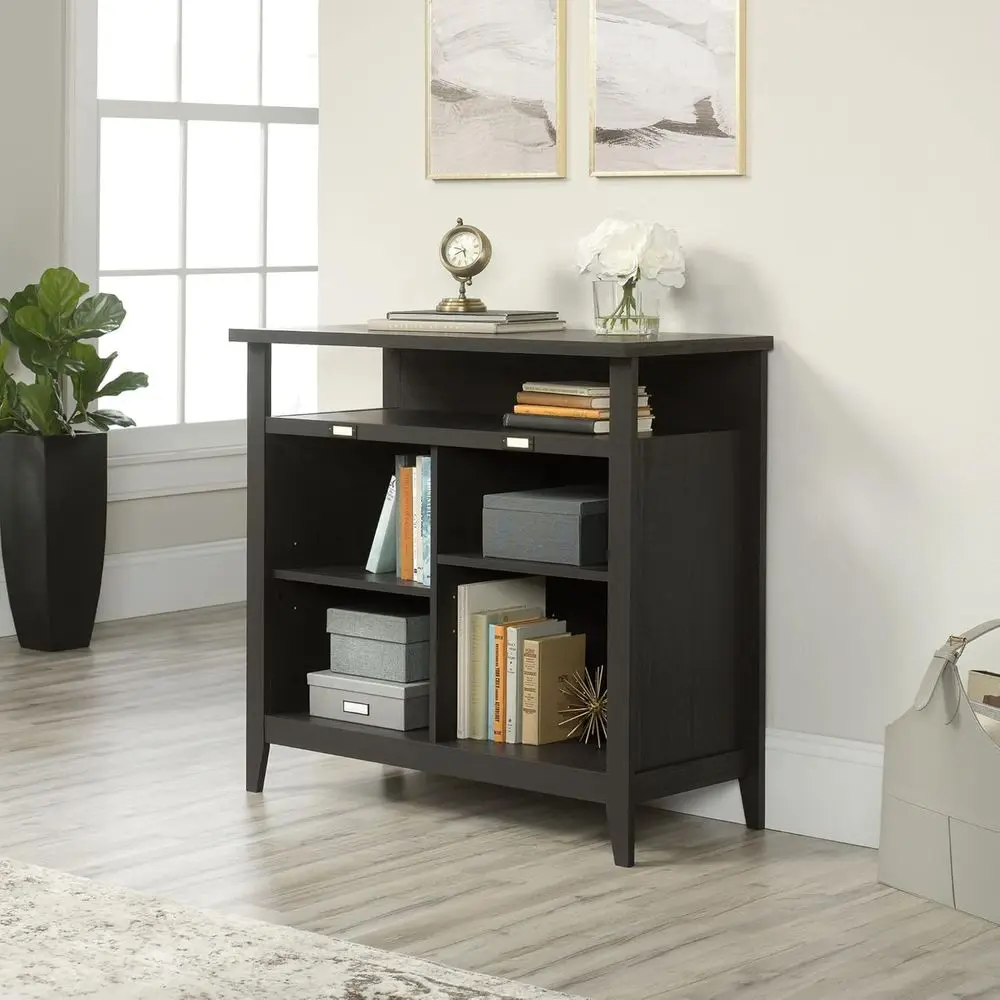 36-Inch High 4-Tier Bookshelf in Raven Oak Finish