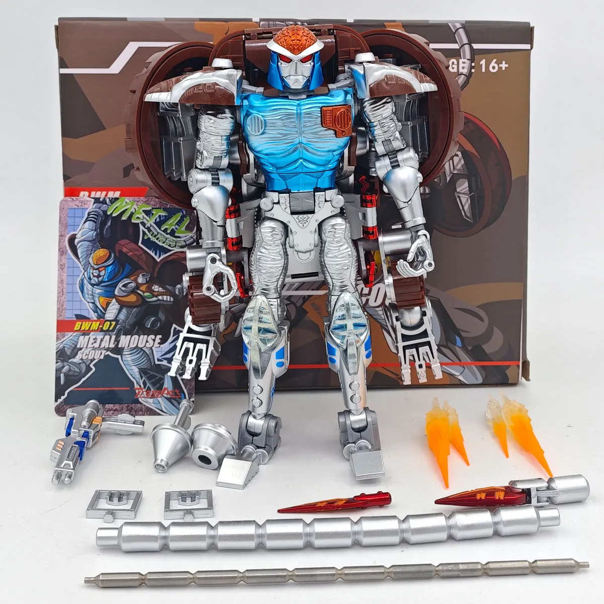 

TA BWM-07 TransArt Toys METAL Rattrap Beast Wars BW Transformation Action Figure