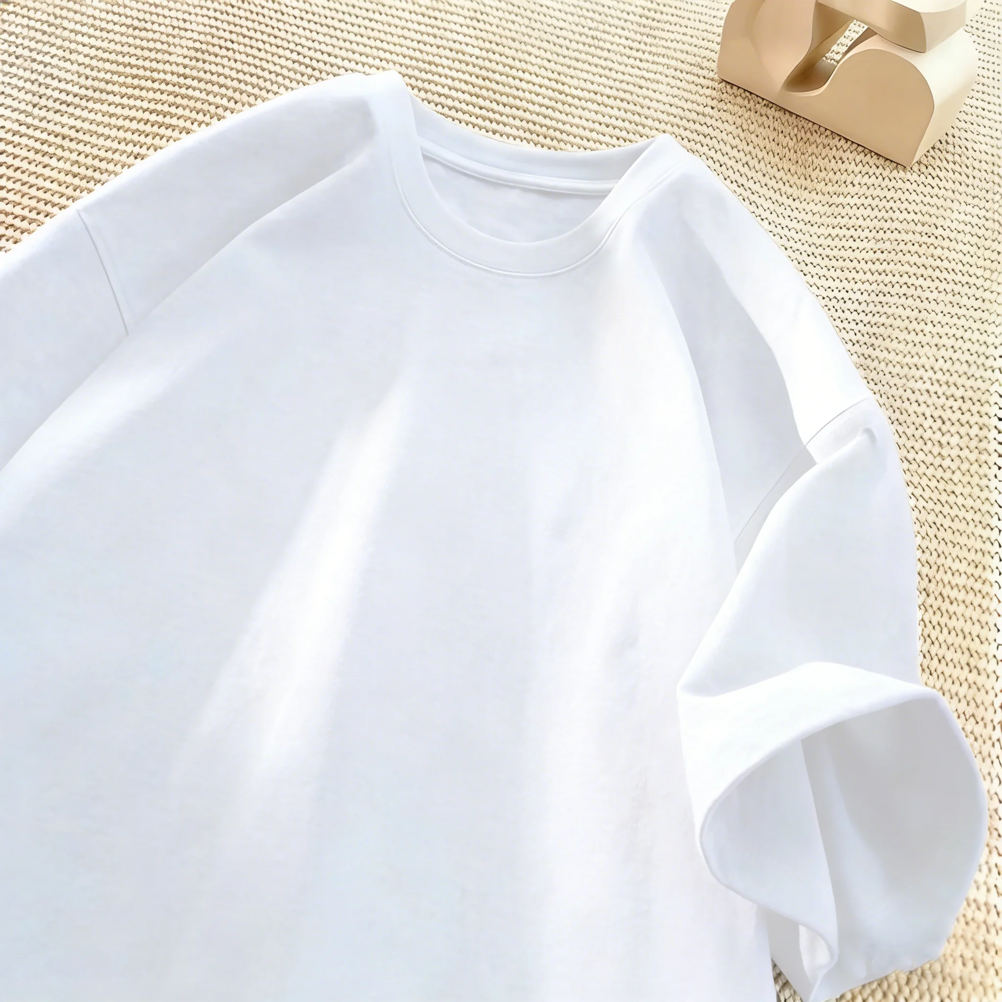 Solide modische Sommer-T-Shirts für Herren, mehrfarbig, S-3XL, Baumwolle, kurzärmelig, All-Match, Basic, Sport, Streetwear, weiche, atmungsaktive Kleidung – Detail 10