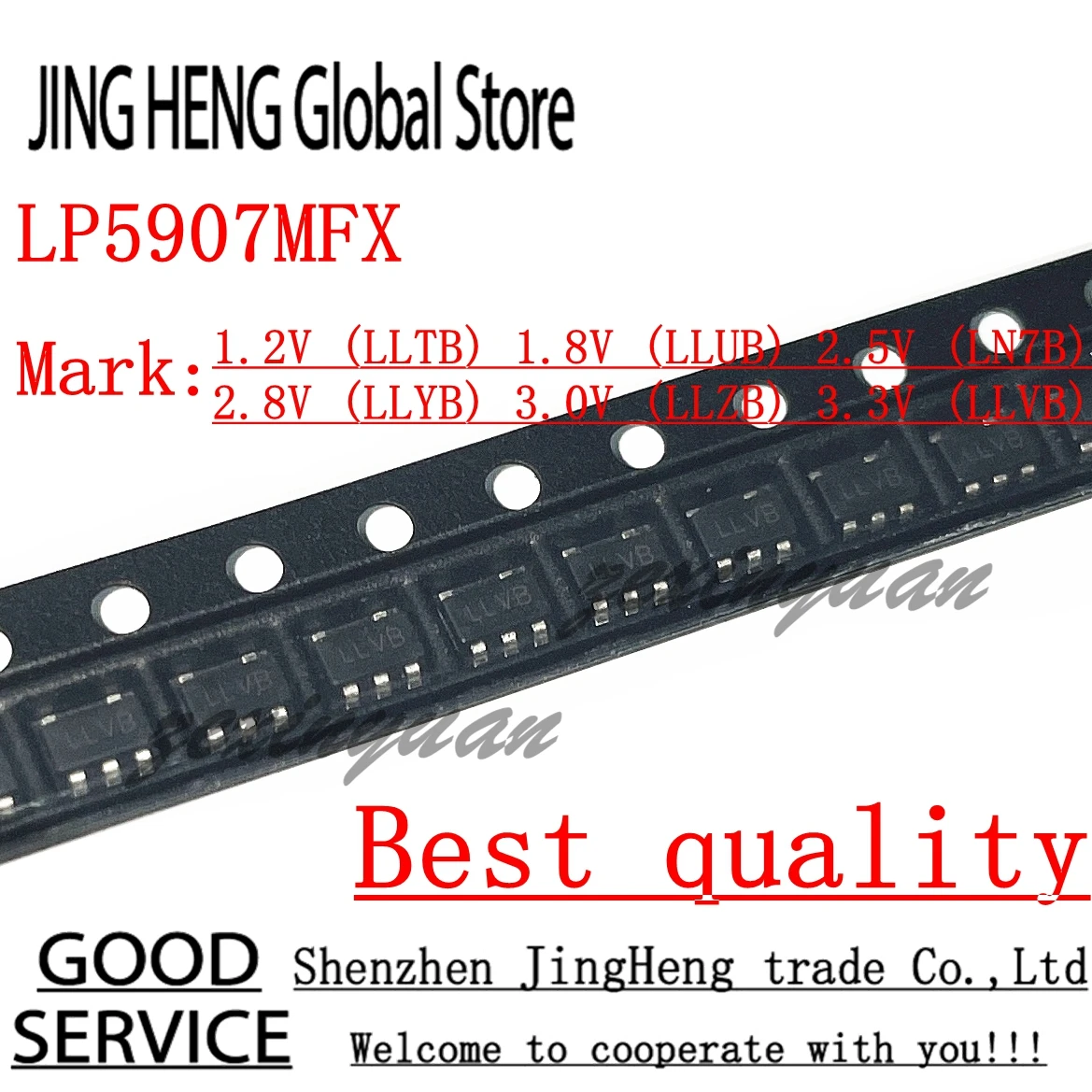 10Pcs Original LP5907MFX-3.3 LP5907 LLVB IC REG LDO 1.2V LLTB 1.8V LLUB 2.5V LN7B 2.8V LLYB 3.0V LLZB 3.3V LLVB 0.25A SOT23-5