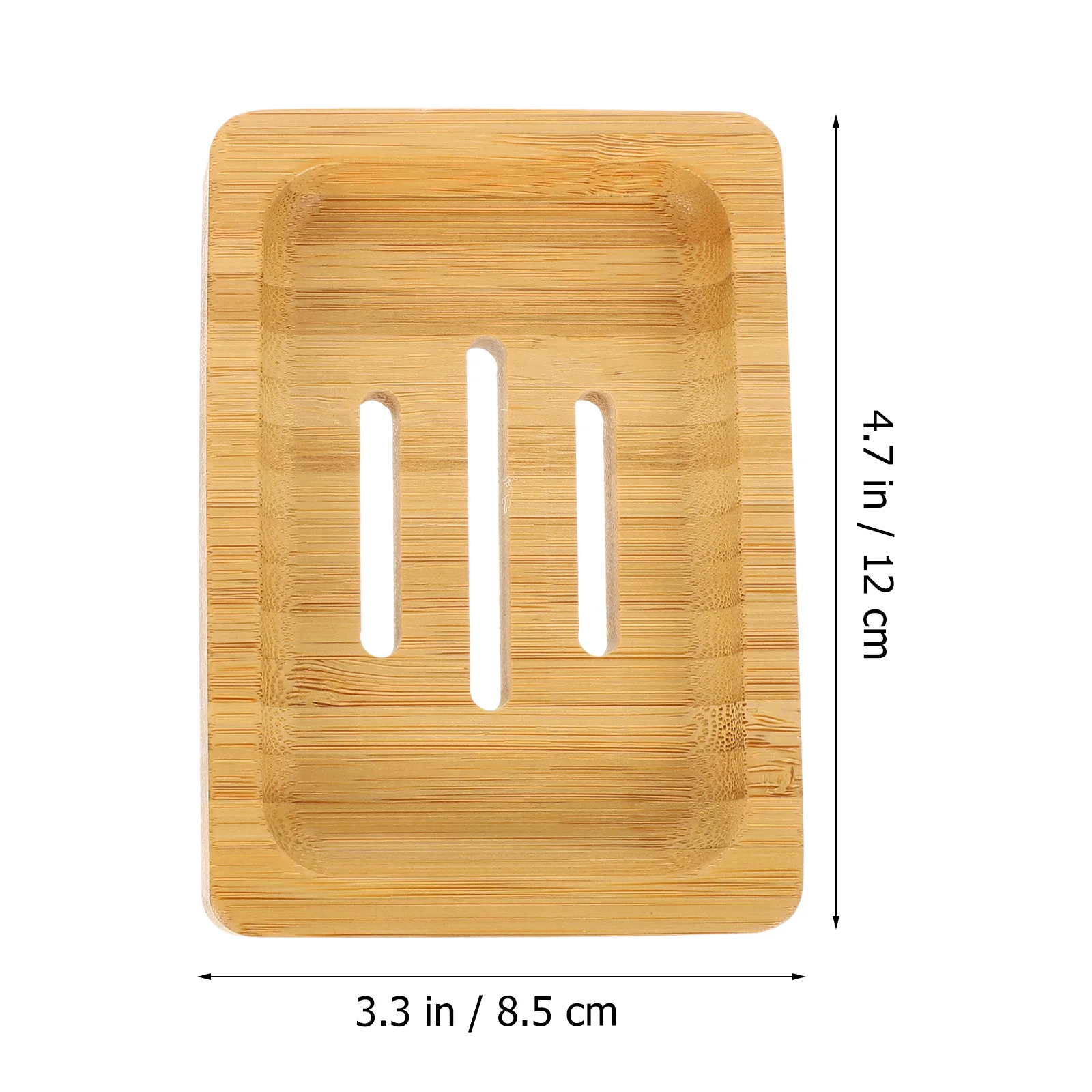 

2Pcs Bamboo Soap Dish Manual Drain Bath Box Creative Lovely Design Bathroom Kitchen Sink Toilet Decor Soap Dish