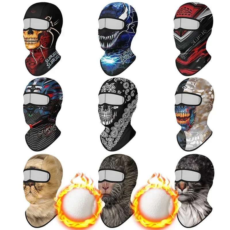 Men Women Cold-Proof Thermal Scarf Winter Warm Fleece Full Face Cap Ski Mask Cycling Fishing Hunting Hiking Head Neck Face Cover