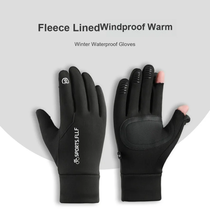 Men s Winter Gloves Touchscreen Supported Windproof Cold Resistant Water Resistant for Outdoor Cycling and Driving