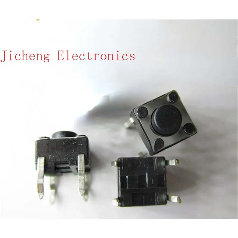 10PCS Imported From Japan 6*6* 4.3MM Black 4-pin Straight-in Micro-touch Button Small Switch