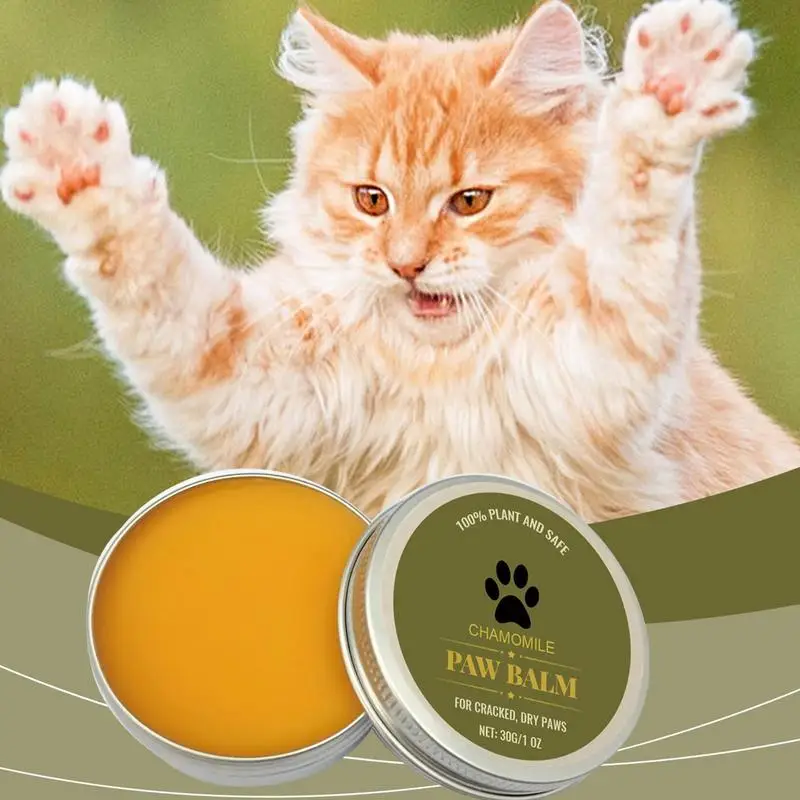 Dog Paw Balm 30g Soothing Paw Balm Cream Butter Safe Paw Wax For Dry Cracked Paws Effective Paw Protector For Cats Dogs