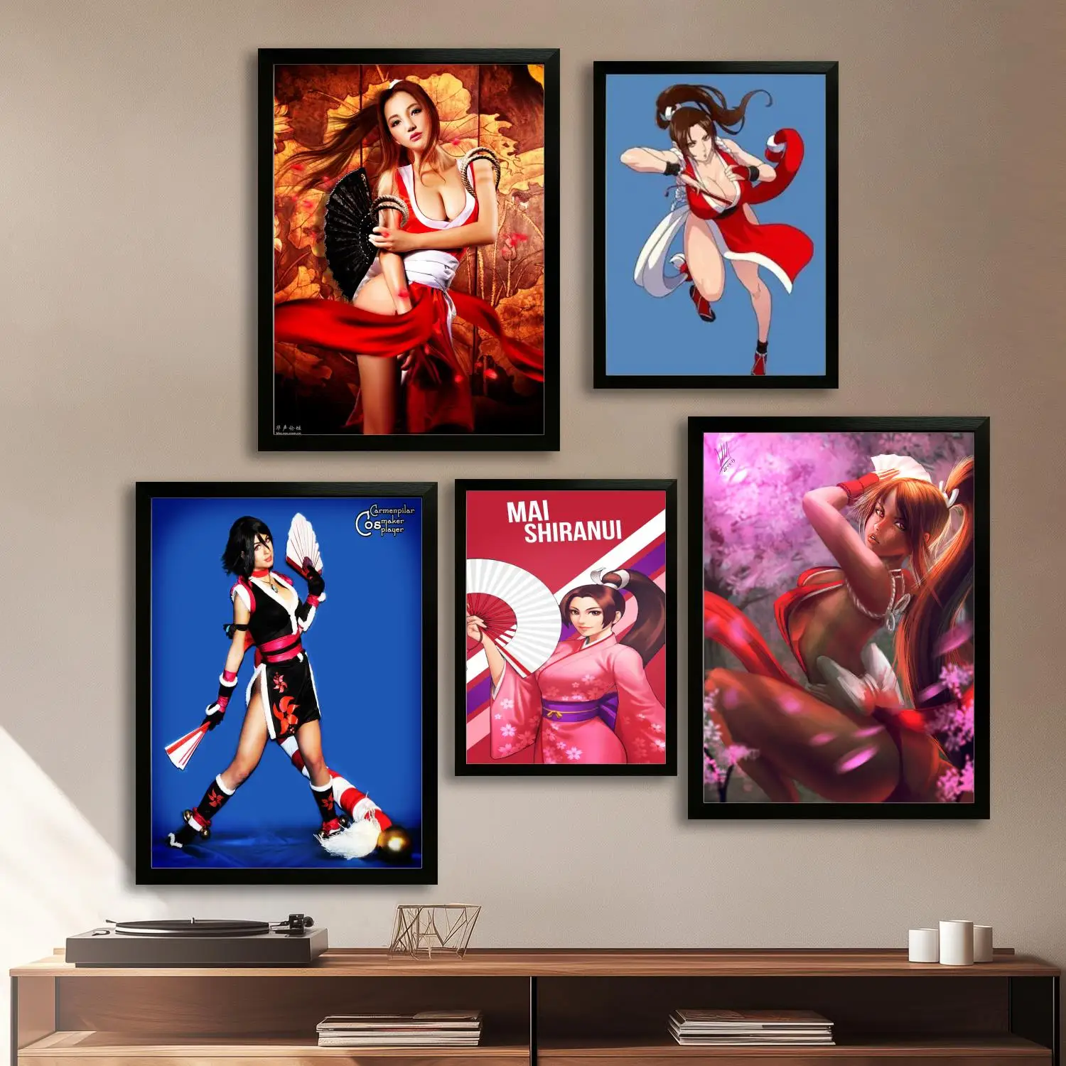 mai shiranui Canvas Art Poster and Wall Art, Picture Print, Modern Family Bedroom Decor, Posters,Decorative painting