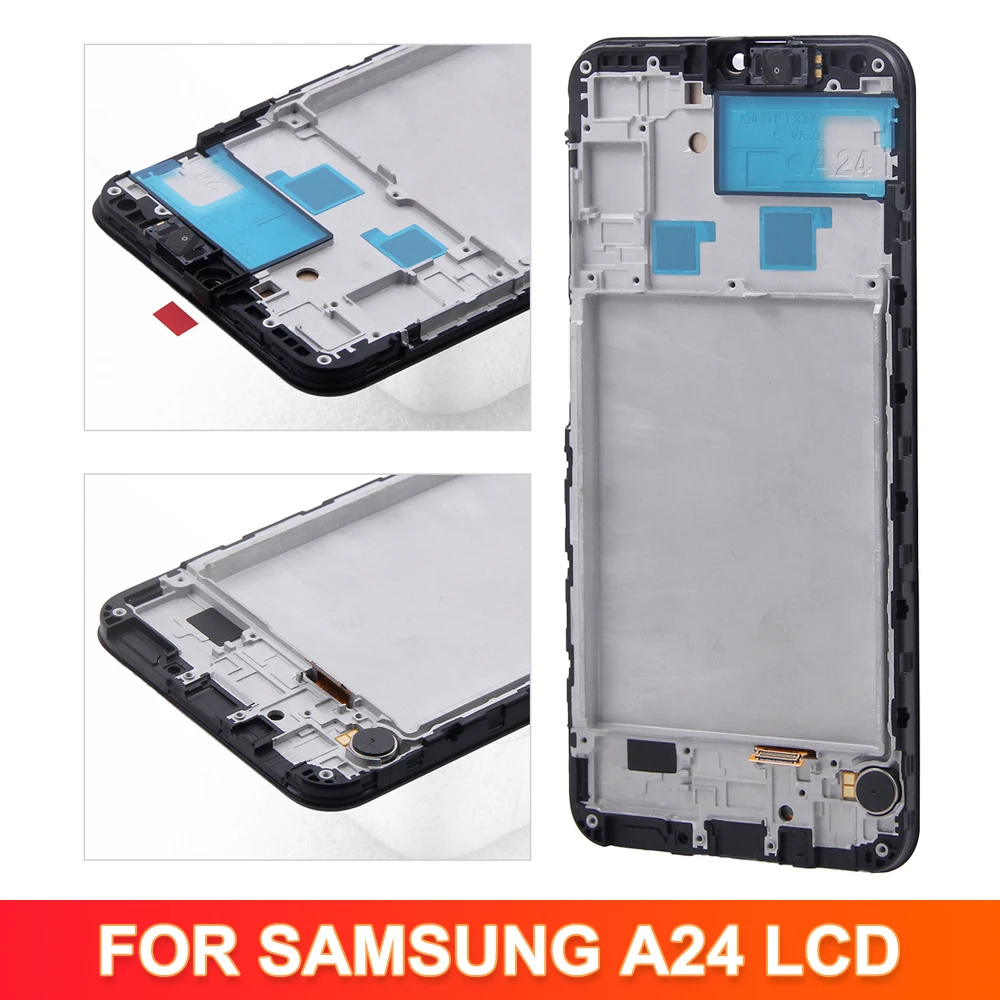 Tested For Samsung A24 4G LCD A245B Display Touch Screen Digitizer Assembly For Samsung A245 Lcd With Frame