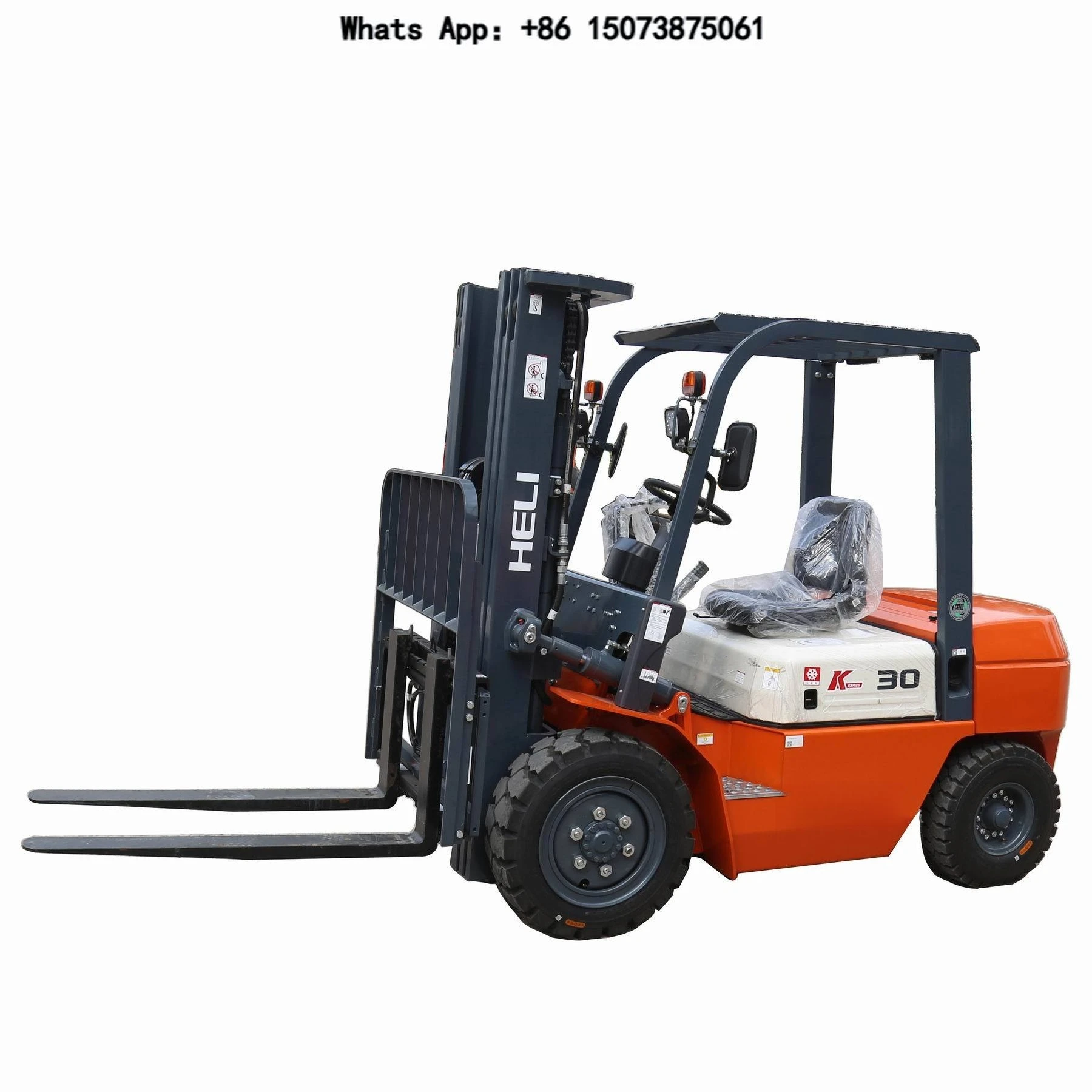 China Cheap Small 4x4 Mini Electric Propane Haili Engine 3 Ton Forklift Rack