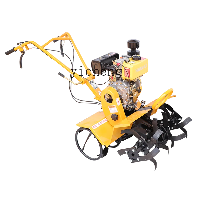 

LX four-wheel drive micro-tiller small agricultural cultivated land machine household cultivated land machine