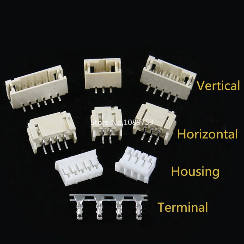 440PCS PH2.0 2/3/4/5 Pins 2.0mm Pitch Terminal Kit/Housing/Pin Header Connector Wire-to-Board Receptacle Type