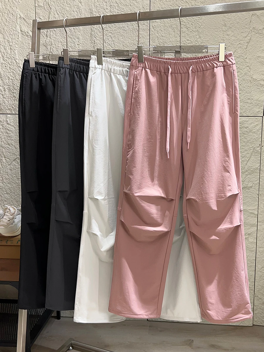 Outdoor Casual Pants Men's Loose Straight Leg Comfortable Breathable Nylon Sports Utility Trousers for Hiking And Climbing