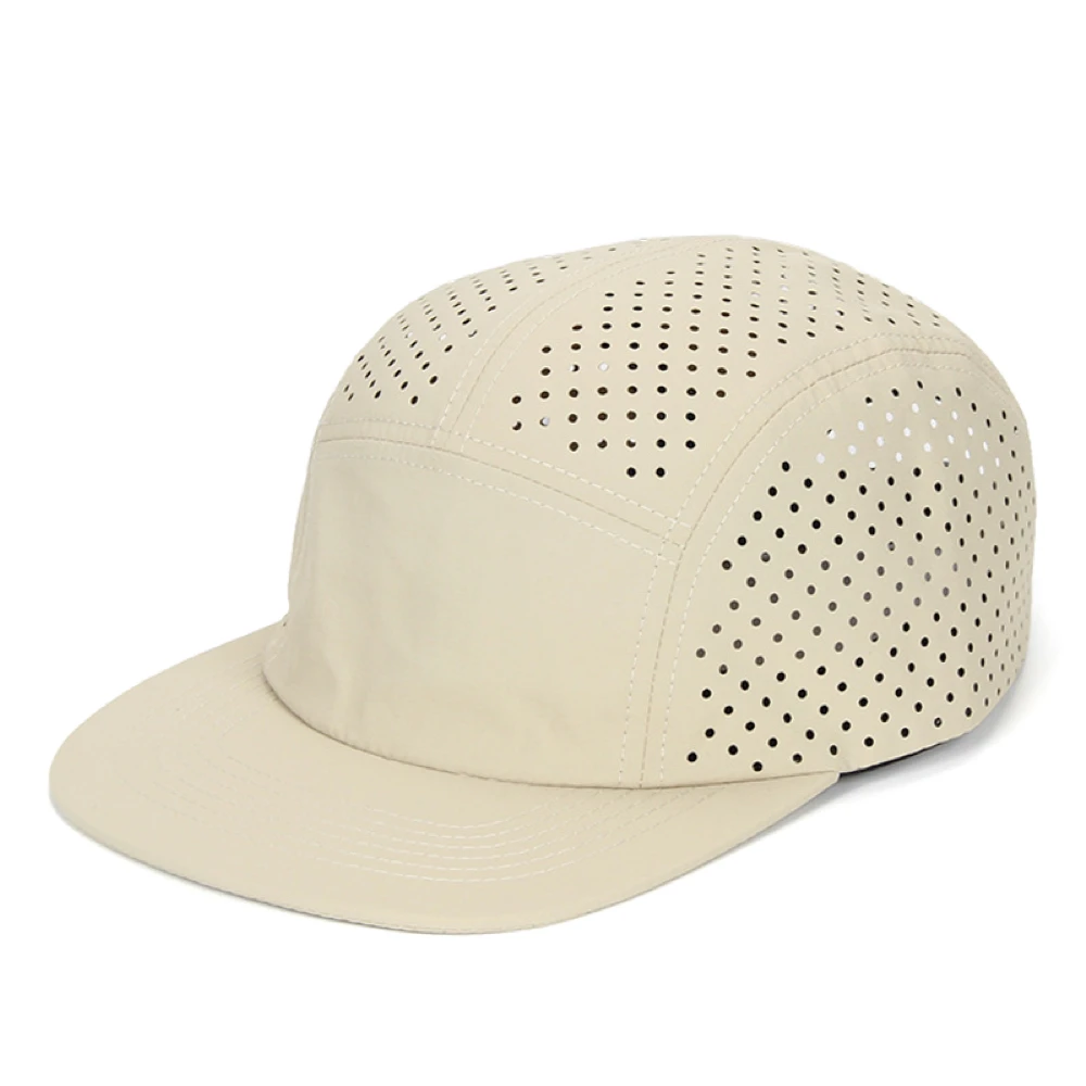 Gorra perforada de 5 paneles para hombre, gorras de béisbol ligeras y transpirables de secado rápido para correr, acampar, senderismo, entrenamiento