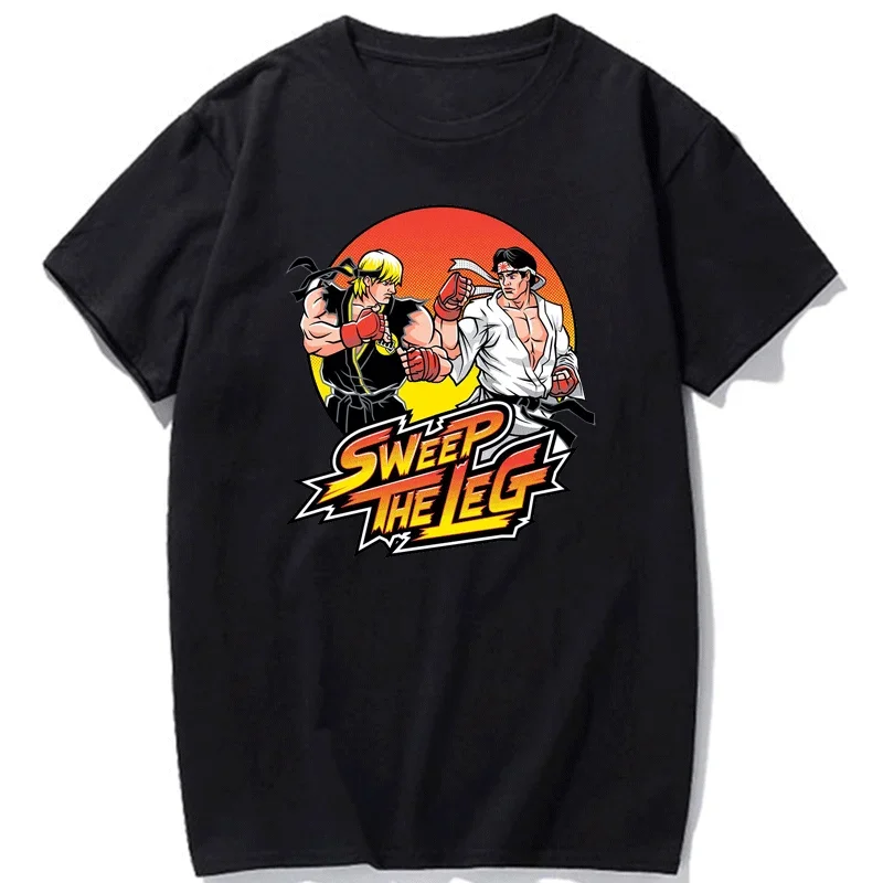 Japanese Anime Street Fighter Sagat T Shirt Muay Thai Gaming Hadouken Manga Cartoon Graphic Tshirts Sumemr Camisa Short-sleev