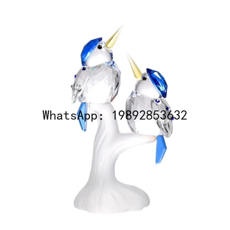 

PYJ crystal kingfisher wedding hotel living room decoration crystal handicraft ornament