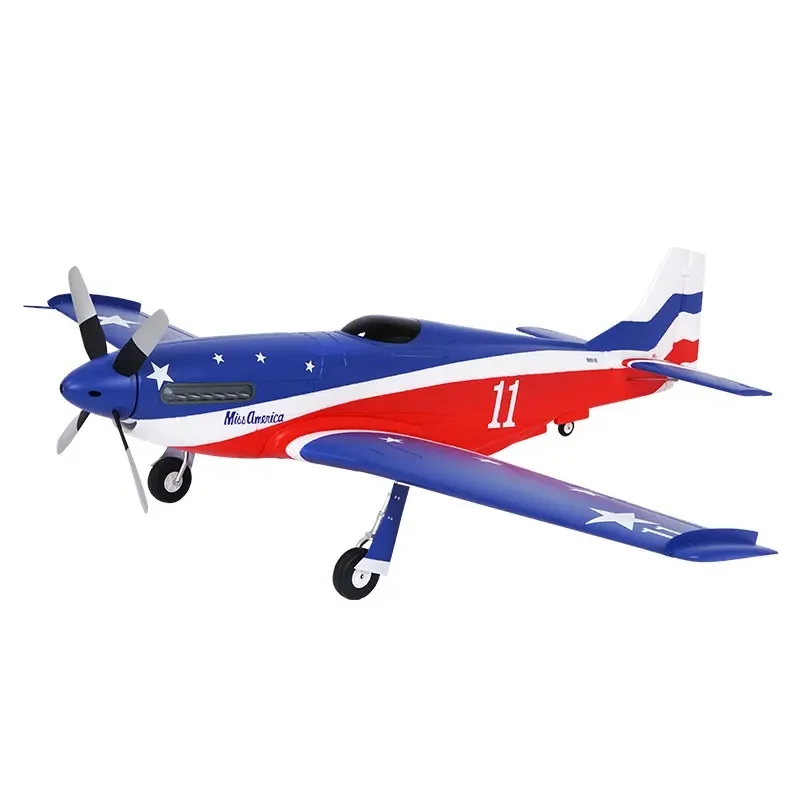 Fms 1100mm P51 V2 máquina de carreras de caballos salvajes 3d deporte Rc modelo de avión de carreras simulación eléctrica avión ensamblado de ala fija