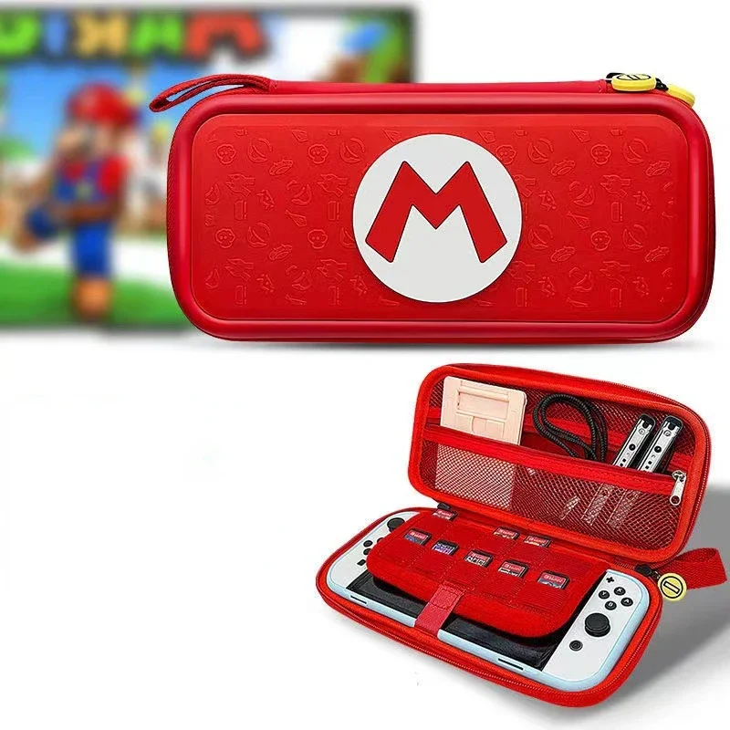 Przenośne etui ochronne Super Mario Bros Switch do przechowywania Nintendo Switch NS OLED Lite Pyłoszczelna, odporna na upadki pokrowiec na prezenty