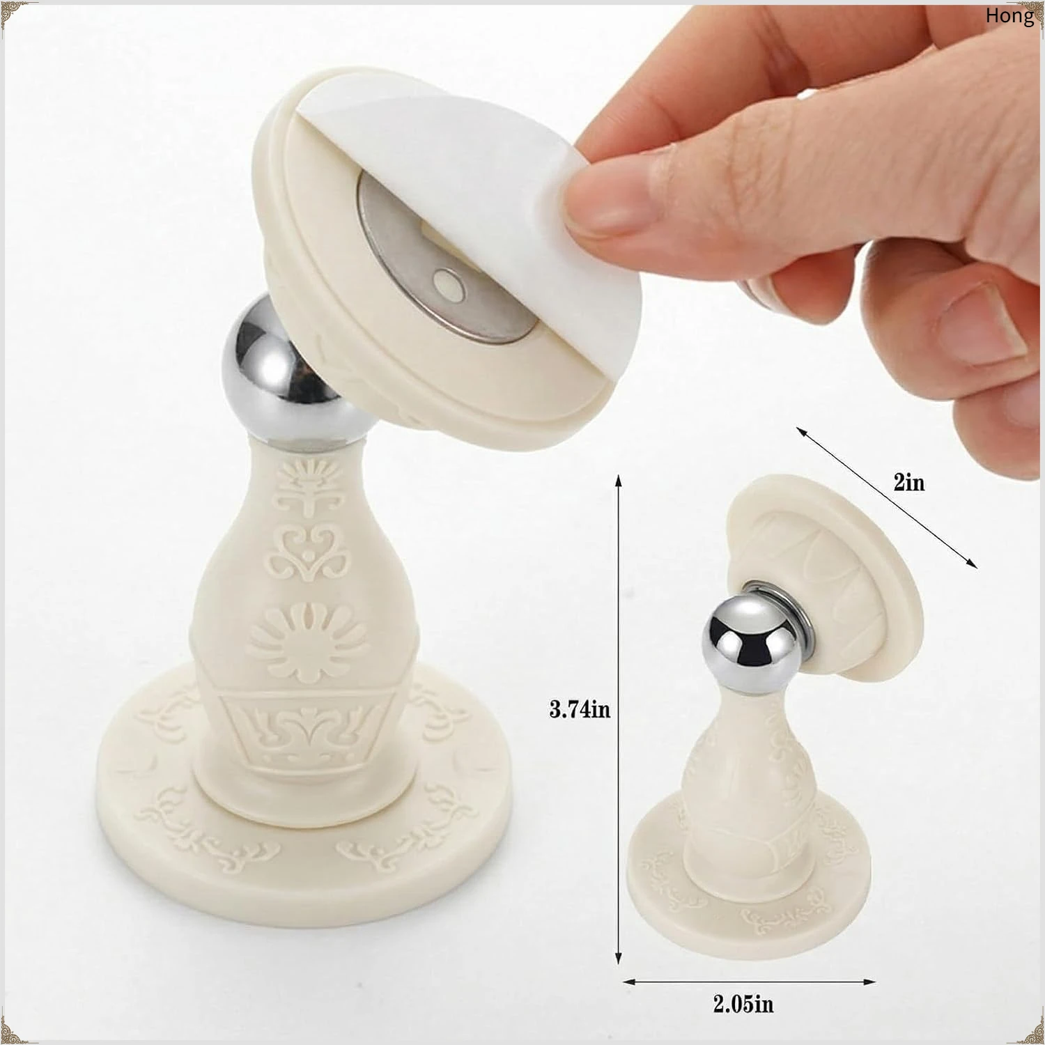 No‑Drill Strong Magnetic Door Stopper, Silicone Anti‑Collision Floor Door Holder, Magnet Door Catch for Bathroom Household