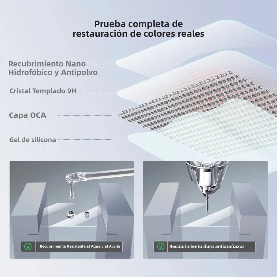 K&F CONCEPT para Sony A7M5 A7R5 Paquete de 3 Protectores de Pantalla para Cámara Vidrio Templado 9H Resistente a Rayones Sin Burbujas Cubierta para Zapata 2