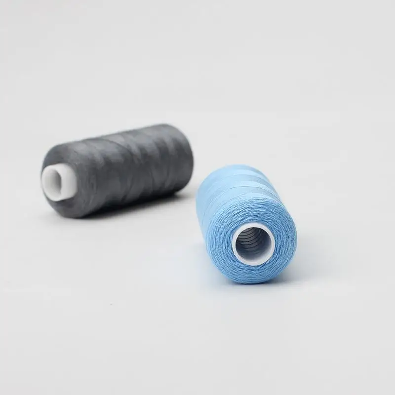 New 6 Colors/Set Yarn Sewing Thread Roll Machine Hand Embroidery 400 Yard Each Spool Polyester Durable For Home Sewing Kit