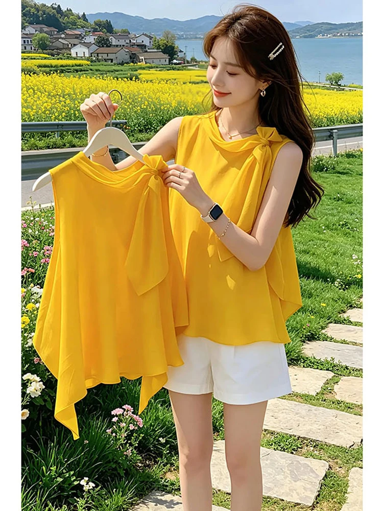 

Summer 2026 Women's Loose Shirt Slimming Design Casual Style Short Sleeve Cover Belly Casual Fashion Ladies' Shirt