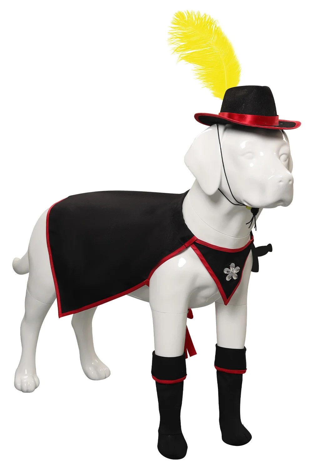 Disfraz de espadachín con botas para perro, traje de fantasía de dibujos animados de Anime, ropa divertida para cachorros y mascotas de Halloween