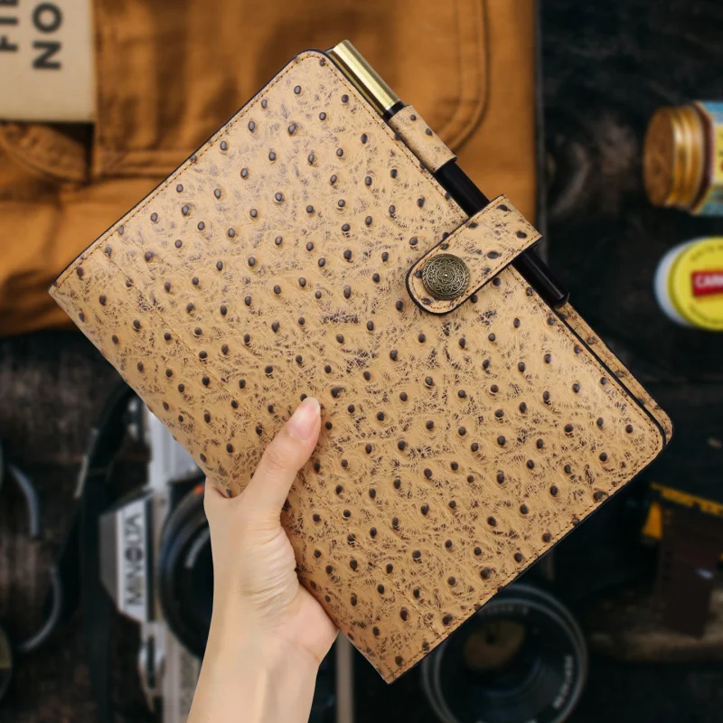 

Genuine Leather Notebook Handmade Vintage Cowhide Diary Journal Sketchbook Planner TN Travel Notebook Cover