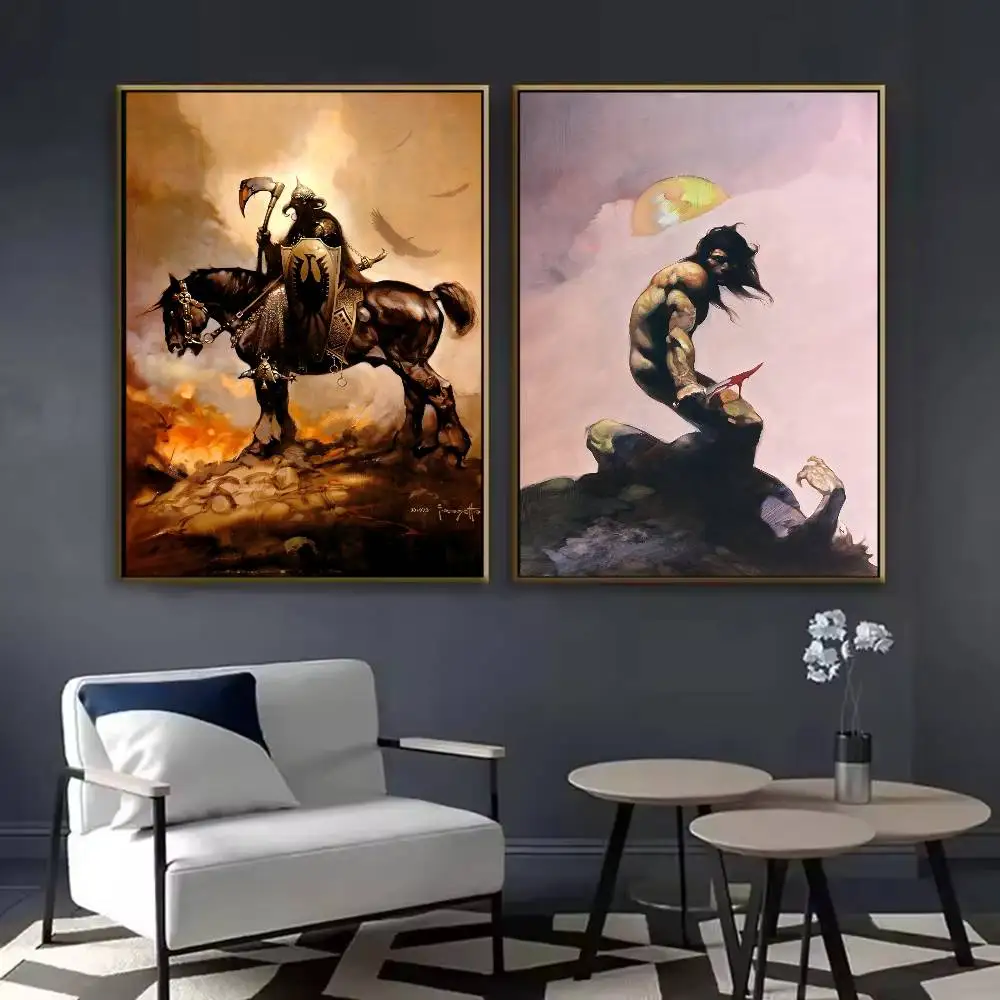 1 قطعة كول فرانك فرازيتا ملصق فني لزجة جدار الفن الطباعة مقاوم للماء غرفة المعيشة المنزلي غرفة نوم بار ديكور جمالي #5