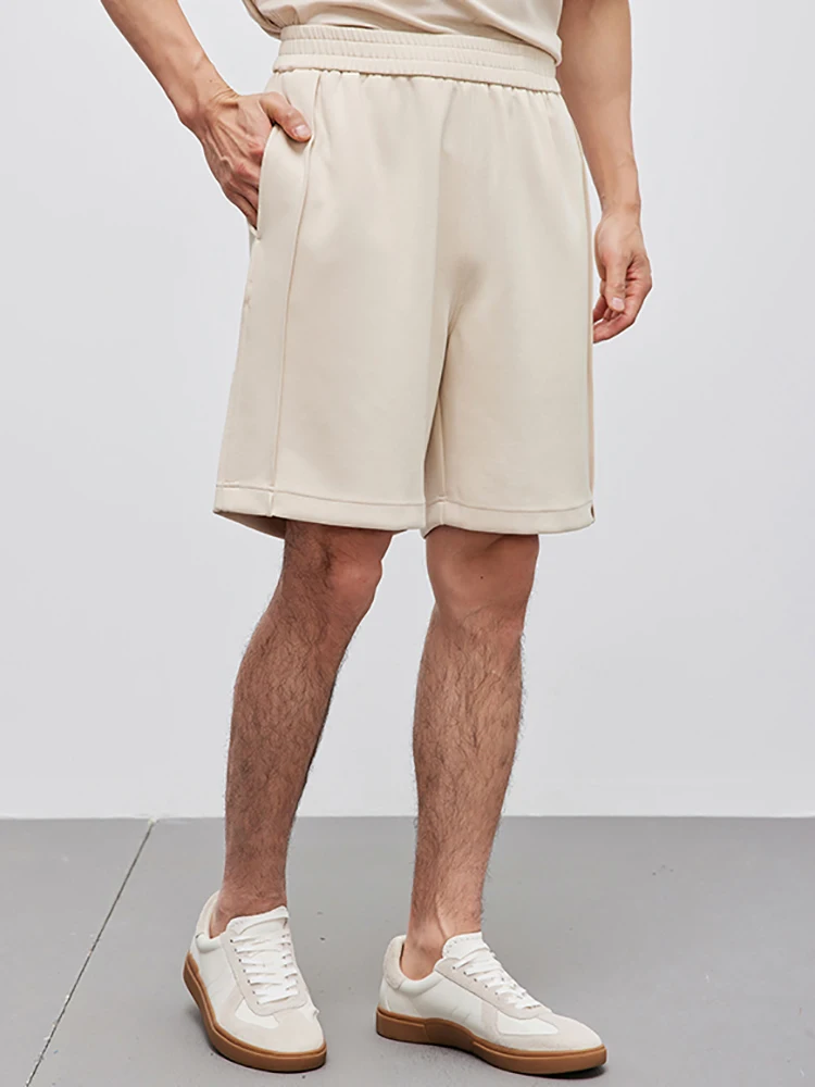 

Summer men's super soft drape comfortable loose elastic elastic waist casual sports shorts