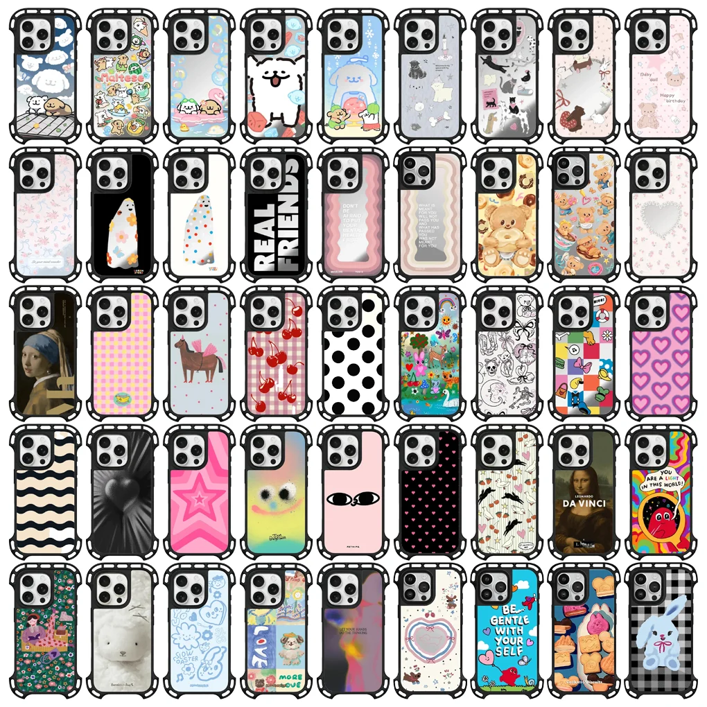 

Cartoon Pattern Big Corner IPhone 14 15 16 Pro Max Case - Protective IPhone Case