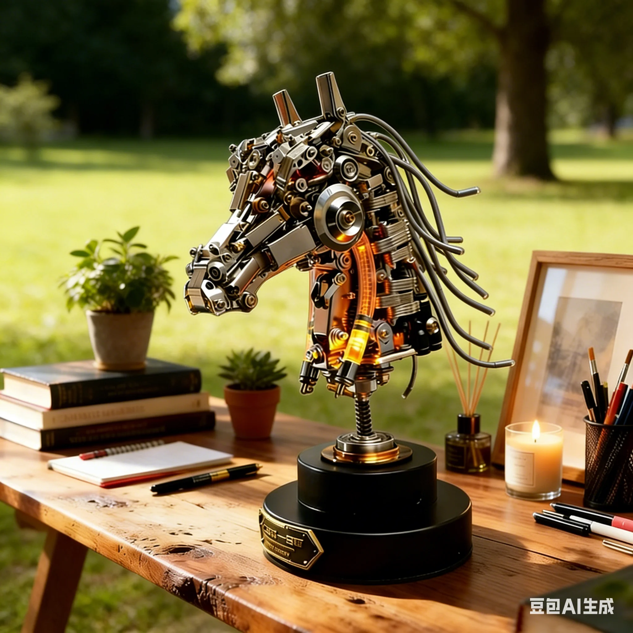 

Hot Sale Chinese Zodiac Horse 3D Metal Puzzle DIY Mechanical Model Kit Mecha Statue Home Office Decor Creative Gift