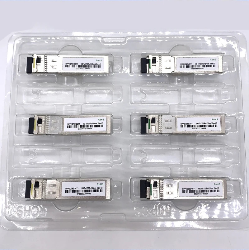 Imagem -06 - Módulo de Fibra Ótica Monomodo lc Bidi 10g Sfp Plus 1060km Wdm Compatível com Cisco Mikrotik Huawei Switch