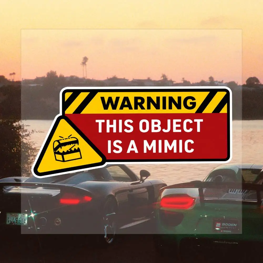 Dungeons & Dragons Inspired Warning 16cm Sticker Decals For Motorcycle Car Laptop Helmet Travel Accessories