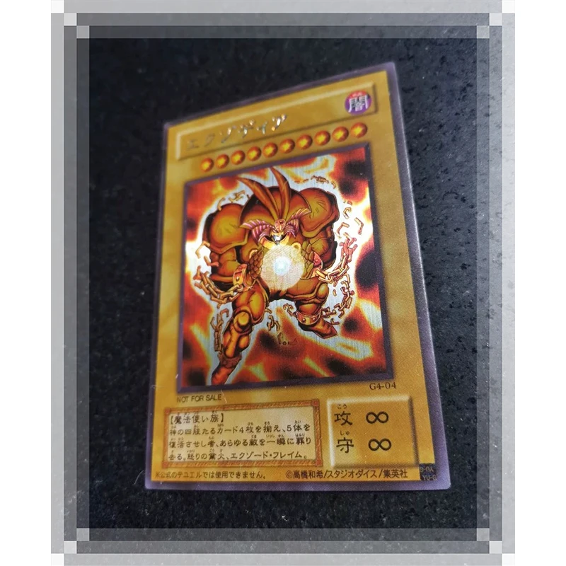 DIY 1Pcs/set Yu-Gi-Oh! Homemade Exodia Anime Characters Kids Toys Bronzing Collection Card Game Card Christmas Birthday Gift