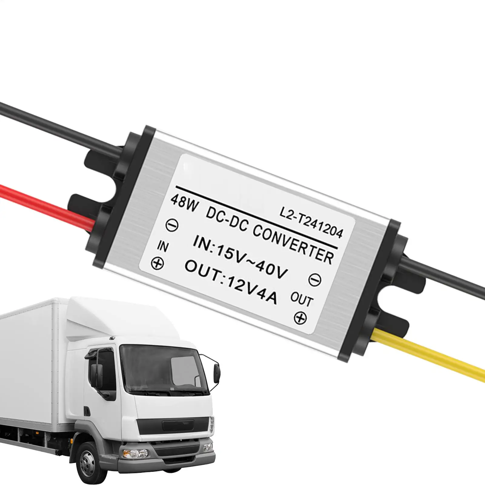 

DC Step Down Transformer Voltage Regulator Step Down Converter Adjustable for Automotive Truck RV Auto Electronics
