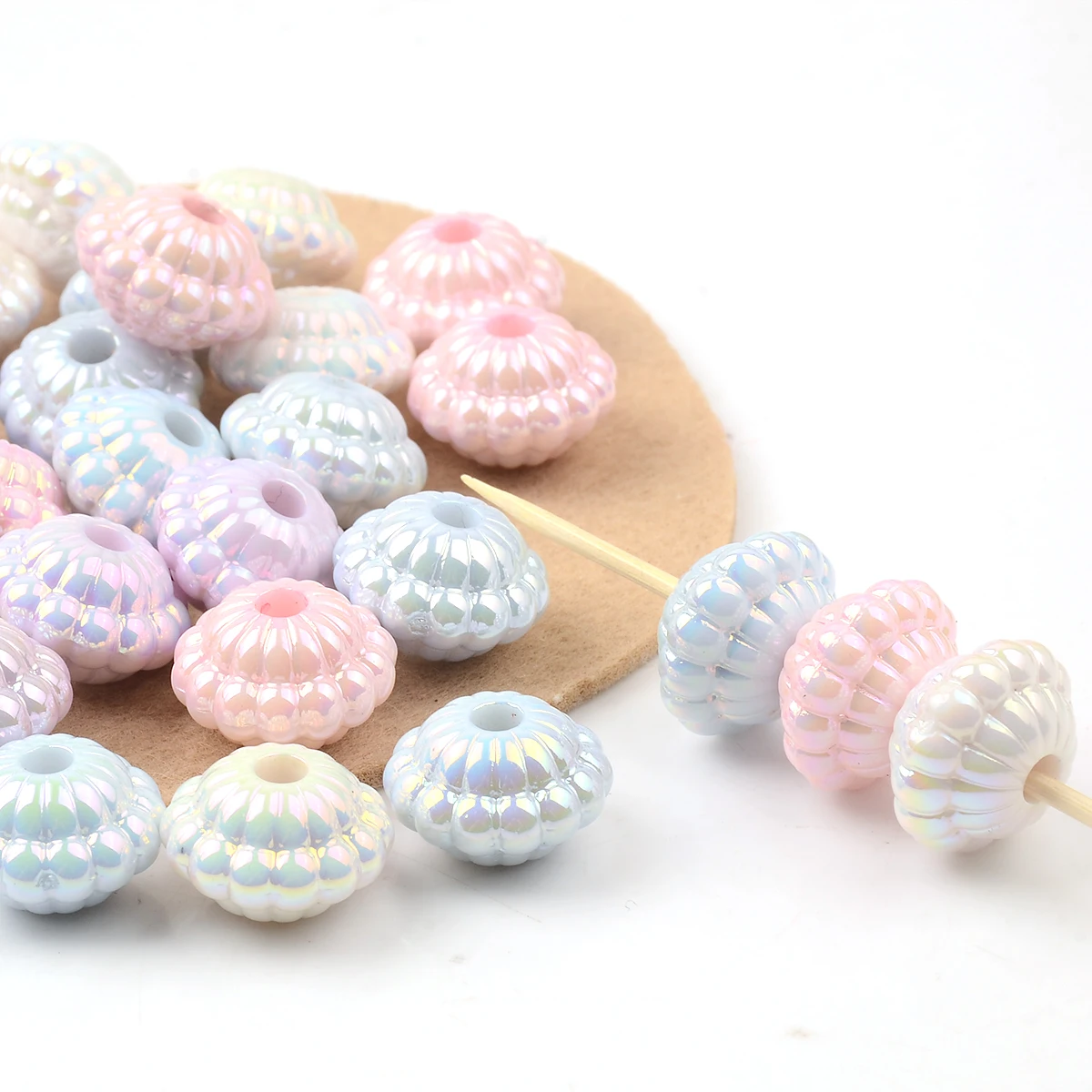 10 Stück Zufällige Farben AB-Farbige Charms Lose Perlen für Schmuckherstellung DIY Schmuckzubehör