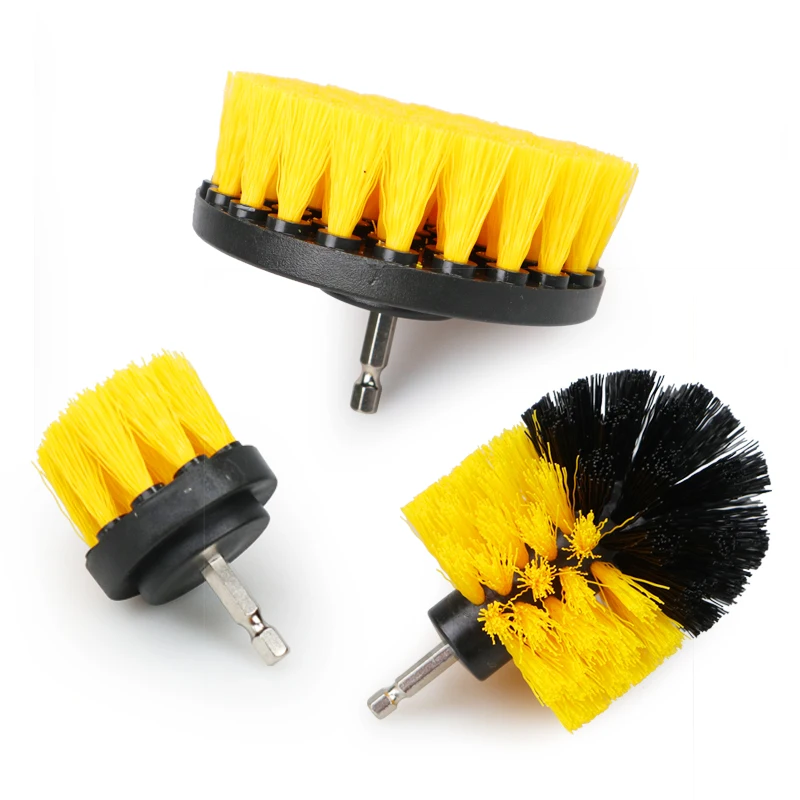 Drill Brush Attachment 6pcs/Set Power Scrubber Wash Cleaning Brushes Tool Kit with Extension Clean Glass windows Kitchen Toilet