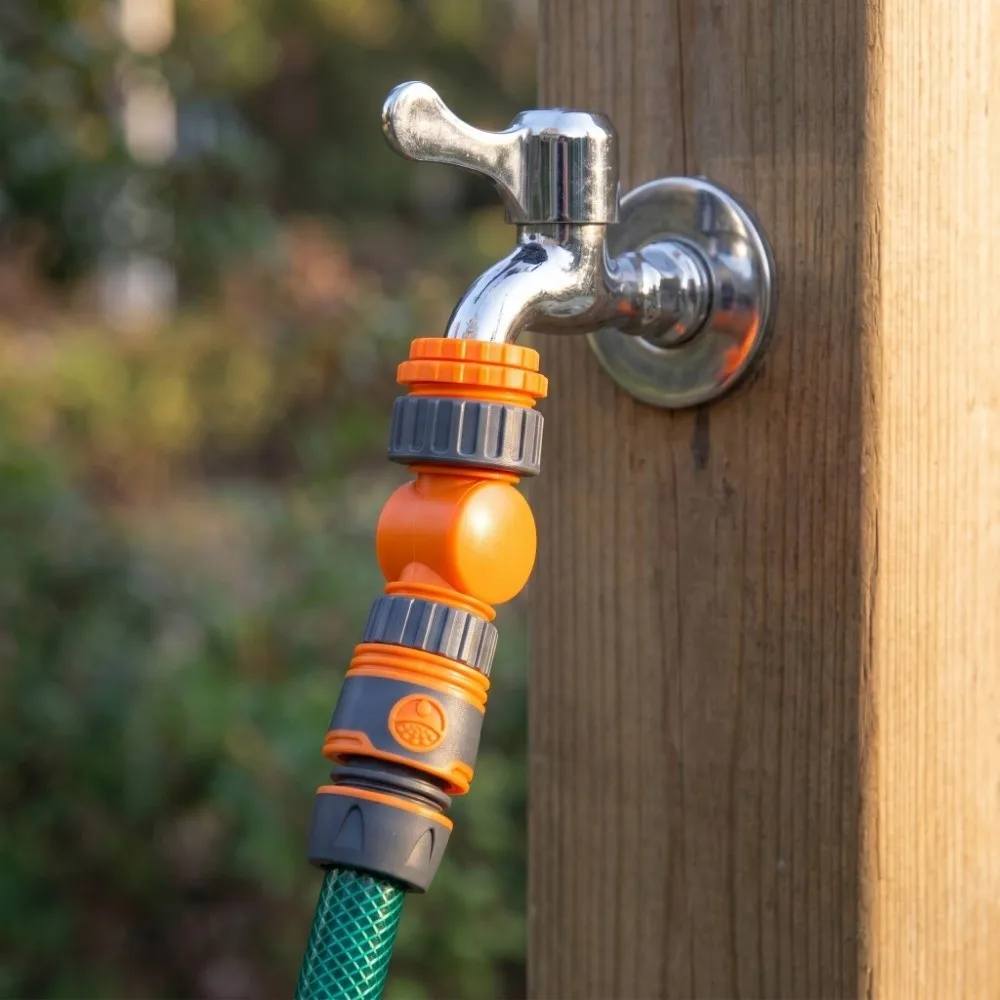 Quick Connect Hose Connector 20/25/32mm 180° Rotatable Faucet Adapter Leak-Proof Nipple-shaped Hose Reel Connector Car Wash