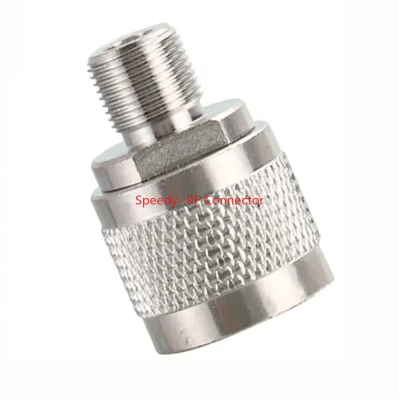 Conector recto tipo N macho a hembra F, adaptador Coaxial RF, entrega rápida, alta calidad, L16, 2 uds.