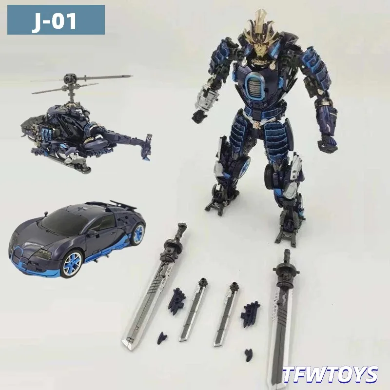 [IN STOCK] J-01 Blue Warrior Drift(MetaGate-G01 Haiku Drift Simple Packaging Version) Three mode of Helicopter Car Action Figure